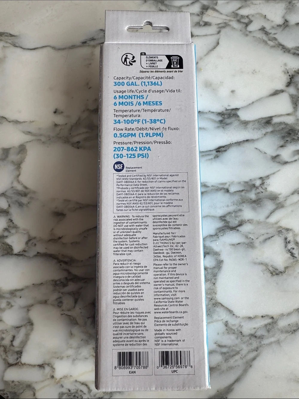 Samsung HAF-CIN/EXP DA29-00020B Genuine Refrigerator Water Filter NWT